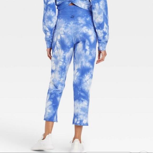 JoyLab Women's High-Rise Cropped Straight Leg Jogger Pants with Raw Hem Size XS - Picture 2 of 8